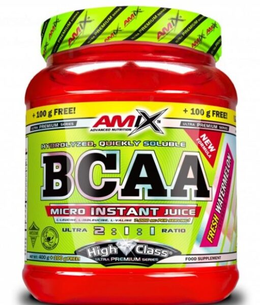 Amix High Class BCAA amino rūgštys Micro-Instant Juice 400g + 100g free